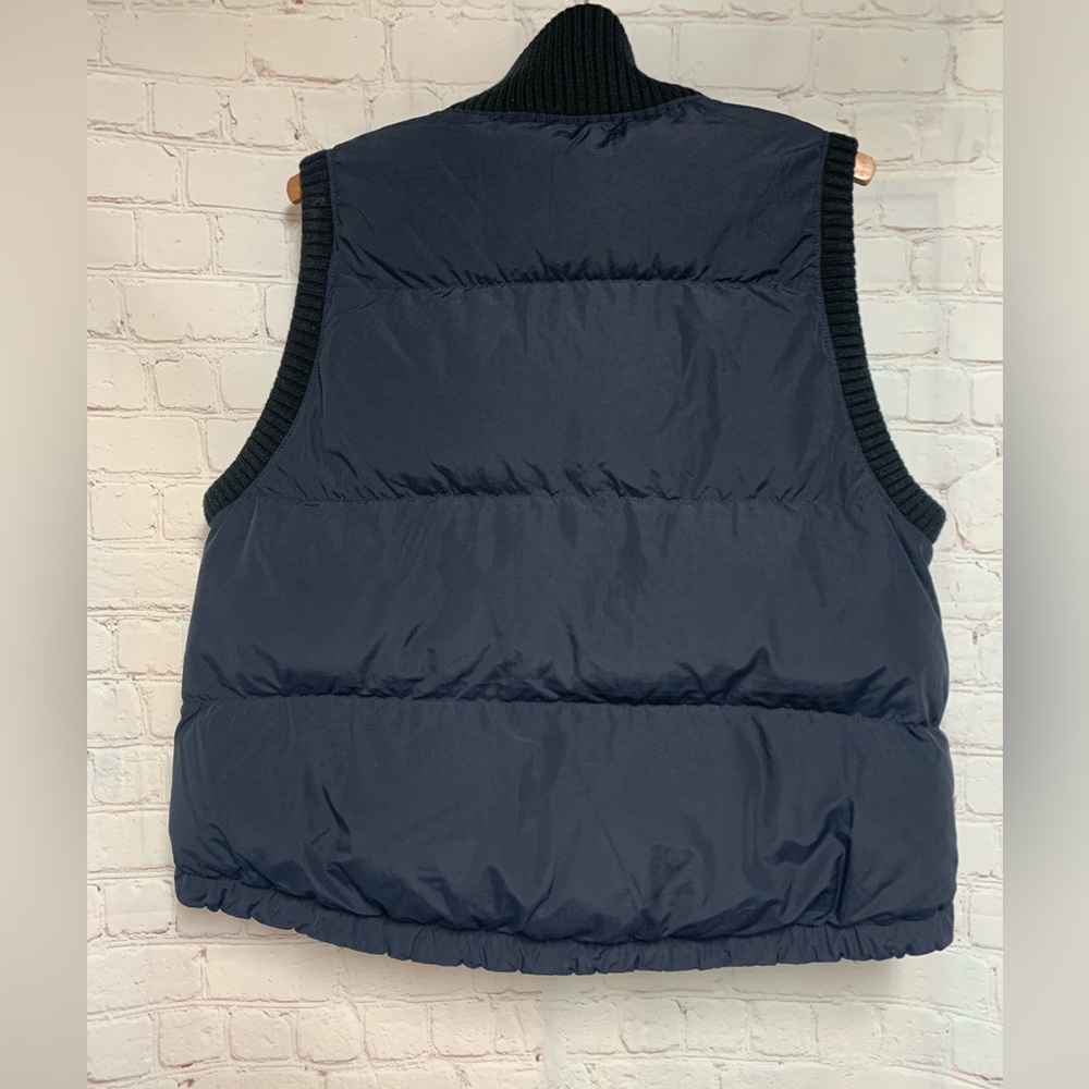 Sweaty Betty Black Navy Puffer Venture Fleece Padded Vest Size 12 - Picture 4 of 6